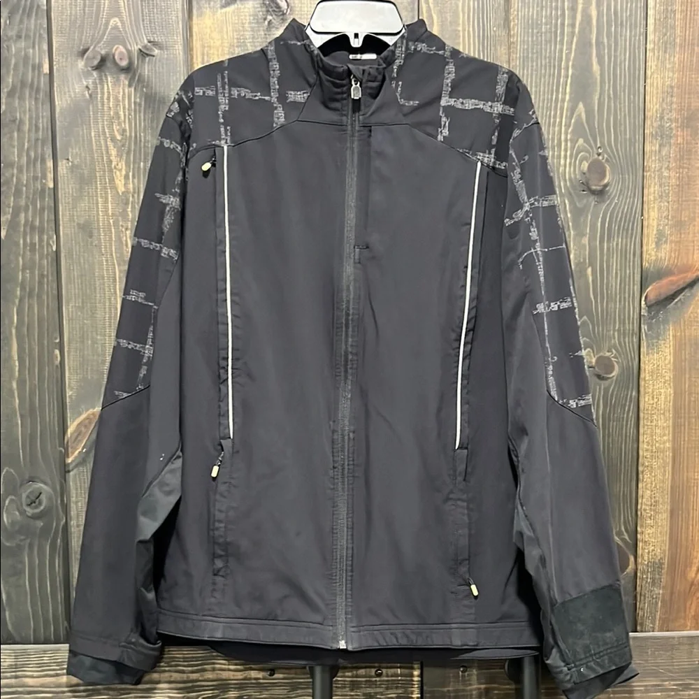 Lululemon Wet Dry Warm Jacket L Multi Pocket Size Zip Black Cycling Rain Running